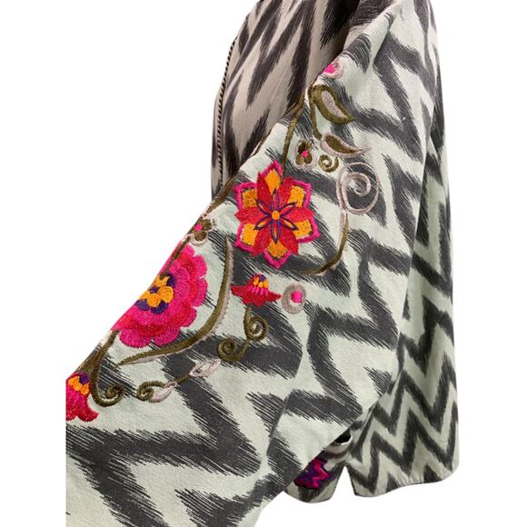 Size 2X Rara Avis by Iris Apfel Embroidered Jacket Womens Pockets - Picture 6 of 12